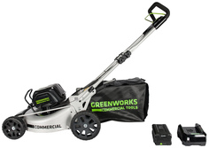 Аккумуляторная газонокосилка Greenworks GC82LM51K5 2502007UB 82 В АКБ и ЗУ в комплекте