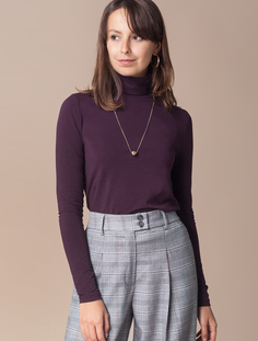 Водолазка женская Vilatte D49.763 бордовая 46 RU