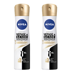 Дезодорант-антиперспирант спрей Nivea "Черное и белое" для кожи после бритья 150 мл, 2 шт