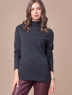 Свитер женский Vilatte D34.152 черный 46 RU