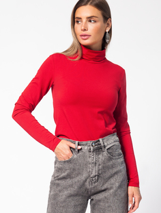 Водолазка женская Vilatte D49.763 красная 46 RU