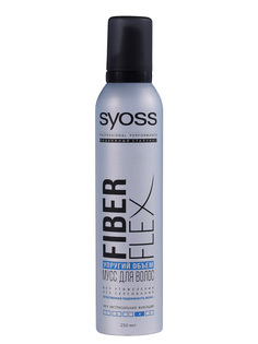 Мусс для укладки волос Syoss FiberFlex, упругий объём экстрасильная фиксация 4, 250 мл