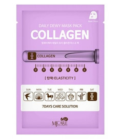 Маска тканевая c коллагеном MJ CARE DAILY DEW MASK PACK COLLAGEN 25гр Mijin