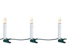 Новогодняя электрическая гирлянда Kaemingk Свечи на клипсах 159178-Kaemingk 6 м белый