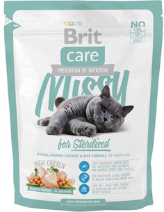 Сухой корм для кошек Brit Care Missy for sterilised, для стерилизованных, курица, 0,4кг Brit*
