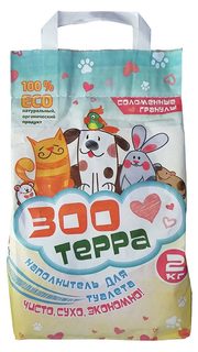 Наполнитель Zoo Terra соломенный для животных 2кг