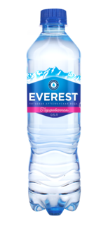 Вода минеральная Everest газированная 0,5 л Everts