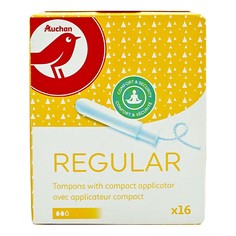 Тампоны Ашан с аппликатором 2 капли 16 шт