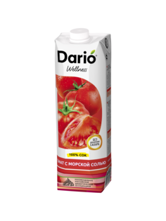 Сок Dario Wellness томатный восстановленный с морской солью 950 мл