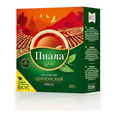 Чай черный цейлонский Пиала Gold Рекое листовой 200 г