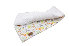 Плед WB AmaroBaby РАСТЕМ ВМЕСТЕ 95х85 хлопок/minky ЗВЕРЯТА