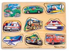 Пазл Melissa&Doug Транспорт со звук. (267)