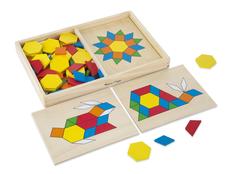 Набор игровой Melissa&Doug Трафарет с блоками на досках (29)