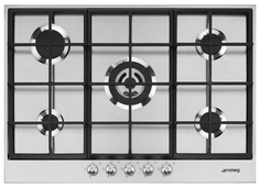 Встраиваемая варочная панель газовая Smeg PX175 Silver