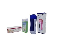 Набор для депиляции: Воскоплав картриджный, полоски для деп.(100 шт), воск Чайное дерево Konsung Beauty