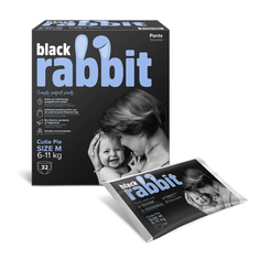 Трусики-подгузники Black rabbit 6-11 кг м 32 штуки