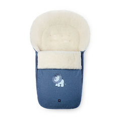 Спальный мешок в коляску Womar №S77 Exlusive Lion Melange fabric Синий