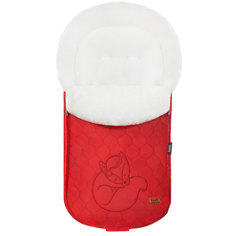 Конверт зимний меховой Nuovita Polare Bianco rosso, красный