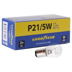 Лампа накаливания автомобильная Goodyear P21/5W 12V 21/5W BAY15d (коробка: 10шт.)