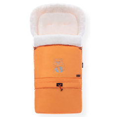 Конверт зимний меховой Nuovita Alaska Bianco Arancio/оранжевый