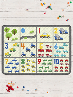 Детский развивающий игровой коврик sfer.tex 145х200 см Транспорт