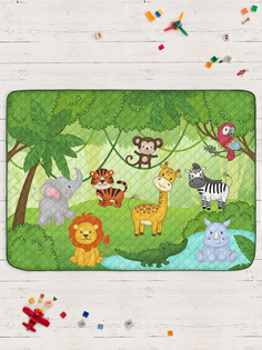 Детский развивающий игровой коврик sfer.tex 145х200 см Джунгли
