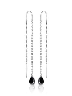 Серьги из серебра с фианитом SKAZKA Natali Romanovoi 52106