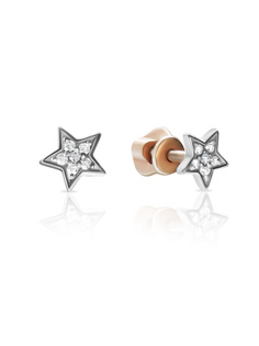 Серьги из серебра с фианитом SKAZKA Natali Romanovoi 49839