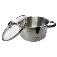 Кастрюля RS/CS 2102-22 / 2 пр./ 4.5 л./капсульное дно,стеклянная крышка Rainstahl