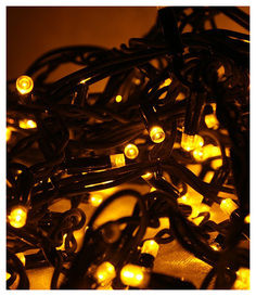 Новогодняя электрическая гирлянда Beauty Led LL75ABL-1-2Y 10 м желтый Laitcom