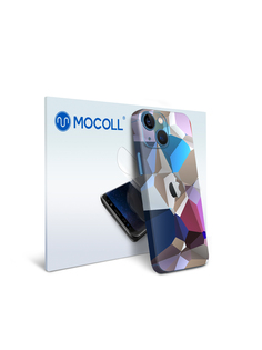 Гидрогелевая защитная пленка MOCOLL для задней панели Apple iPhone 13 Mini Цветная мозаика