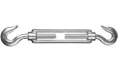 Талреп DIN 1480, крюк-крюк, М14, 3 шт, оцинкованный, STAYER