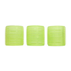 Бигуди липучки диам 5,5 см дл. 6 см 3 шт салатовый No Brand