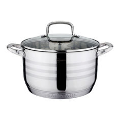 Кастрюля RS/CS 2137-18 2 пр., 2,9 л., 9-ти шаговое дно Rainstahl