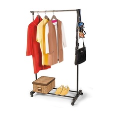 Вешалка напольная Single Pole Telescopic Clothes Rack 166 см х 84 см х 42.5 см Good Store24