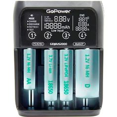 Зарядное устройство GoPower Genius 2000 4 слота Ni-MH/Ni-Cd/Li-ion/IMR/LiFePO4 00-00017019