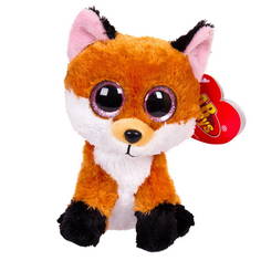 Мягкая игрушка ABtoys Лисичка рыжая, 15 см