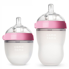 Набор Comotomo бутылочки для кормления розовая 150 мл и розовая 250 мл 150pink-250pink