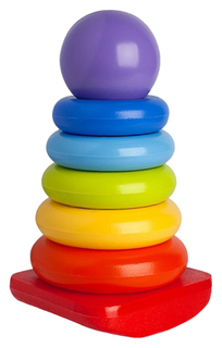 Пирамида-качалка "Шарик" (23 см) Рославльская игрушка