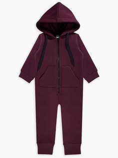 Комбинезон с капюшоном Веселый малыш Бордовый, р. 98
