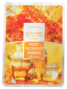 Маска для лица Deoproce Color Synergy Effect Sheet Mask Yellow 20 г