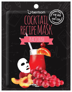 Маска для лица Berrisom Cocktail Recipe Mask Peach Crush 20 г
