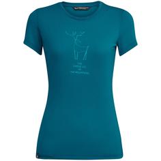Футболка Salewa Deer Dri-Rel W S/S Tee, malta melange2, 46 EU