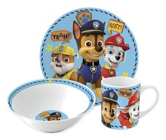 Набор детской посуды Stor Щенячий патруль Мальчик Символы, подарочная упаковка, 3 предмета