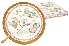 Блюдо для сыра Easy Life (R2S) Fromage, 32 см, вращающееся, с ножом