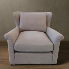 Кресло для гостиной Restoration Hardware Бирх NSSF-5166-20, серый