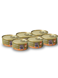 Влажный корм для кошек ANIFOOD HOLISTIC утка ломтики в желе, 6шт, 100г