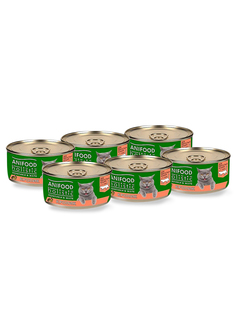Влажный корм для кошек ANIFOOD HOLISTIC кролик ломтики в желе, 6шт, 100г