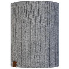 Шарф Buff Knitted & Fleece Neckwarmer Kort Light Grey One Size