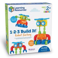 Развивающая игрушка Learning Resources Робот Билд. СТЕМ-набор, 18 элементов